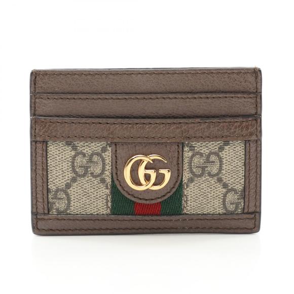 Gucci Brown Accessory Ophidia Supreme Case Multicolor Beige GG - Picture 1 of 5